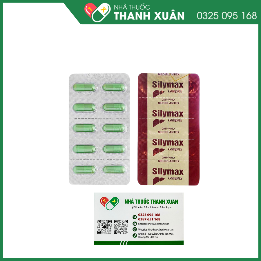 Silymax Complex trị viêm gan do virus, gan nhiễm mỡ